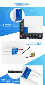 맞춤형 OEM 리튬 이온 KC 리튬 폴리머 배터리 3.7v <span class=keywords><strong>400</strong></span> <span class=keywords><strong>mah</strong></span> lipo 배터리 802030 배터리 - Product Image 6