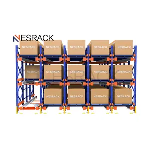 NESRACK автоматический шаттл для поддонов с установочным подъемным краном или транспортным автомобилем
