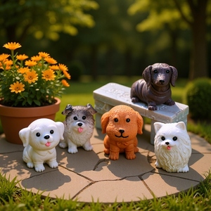 Animal Figurine Resin Mini <b>Car</b> Dashboard <b>Ornament</b> Viral Cute Toy Puppy Home Decor Accessories Trendy Toys Manufacturer - Product Image 2
