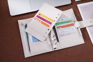 Plans de tampons juridiques A7 réguliers en gros avec logos personnalisés anneau individuel PP fil de couverture ou reliure de couture de selle - Product Image 6