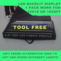 Kotak Lampu LED Persegi Panjang Aluminium Ukuran Khusus dengan Penerangan Tepi, Bingkai Poster Backlit Resolusi Tinggi untuk Pameran Iklan Komersial