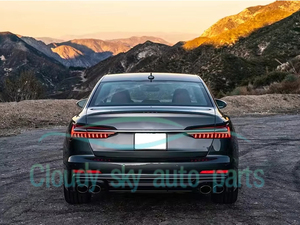 Diffusore Posteriore per Auto Stile YT S6 Nero o Argento con Punte in Plastica per <span class=keywords><strong>A6</strong></span> S-line <span class=keywords><strong>2019</strong></span>+ - Product Image 4