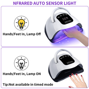 Lampe de séchage UV LED <span class=keywords><strong>pour</strong></span> ongles 320W, utilisation en salon, séchage et durcissement rapides, avec interrupteur tactile, portable, <span class=keywords><strong>pour</strong></span> vernis à ongles en <span class=keywords><strong>gel</strong></span>, matériau plastique - Product Image 4