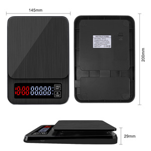 <strong>Electrical</strong> Mini Drip Digital Coffee <strong>Scale</strong> with Timer 0.1G -3000G Household Baking Kitchen <strong>Weighting</strong> LCD Display - Product Image 2