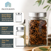 449 	 Ensemble de pots élégants en verre borosilicate avec couvercle amovible en acier inoxydable, récipient alimentaire pour stockage à froid et décoration intérieure