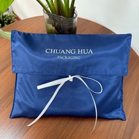 Chuanghua personnalisé Satin cheveux emballage enveloppe 30x40 sac bonnet en soie avec Logo personnalisé pour cheveux affaires ou cadeau