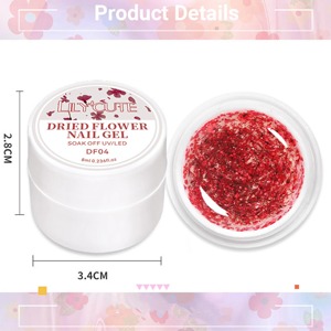 Dried Flower Transparent Glitter <b>Sequin</b> Gel Polish Sparkling Fairy Nail <b>Art</b> Decor Gel for Manicure - Product Image 6