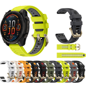 Bracelet de montre en silicone Win-Win, ajustement premium, respirant, résistant à l'<span class=keywords><strong>eau</strong></span>, accessoires pour montre connectée Garmin Fenix 6X 51 mm - Product Image 3