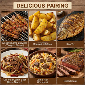 Condimento de Comino en Polvo Tex Mex, Especia de Comino Molido para <span class=keywords><strong>Tacos</strong></span>, Carne, Chili Con Carne, Barbacoa, Sabor Ahumado, Especias Estilo Americano - Product Image 2