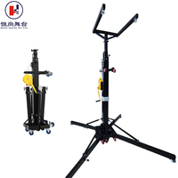 Soporte de Elevación Telescópico Móvil de 6 Metros de Altura, Soporte Cuadrado para Iluminación de Eventos, Soporte de Manivela, Certificado FS TUV