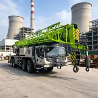 Grue télescopique d'occasion 100t, flèche principale de 60,5 m, châssis spécialisé 8x4 pour projets éoliens et énergétiques