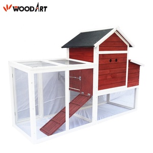 Esterno In Legno di Pollo Gallina Coop Casa Con Corsa Per La Vendita - Product Image 3