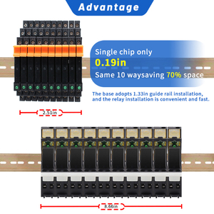 10pcs Slim SSR Solid State <b>Relay</b> Din Rail <b>Relay</b> Control Control Solid State Module SSR-41FDA/DD <b>Relay</b> Module 12v 24v Electrom - Product Image 2