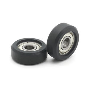 Manufacturer Supplies 608ZZ <b>Bearing</b>-Coated Polyurethane (PU) Flat Silent Track Guide Wheels 8*30*11mm for <b>Linear</b> Guides - Product Image 2