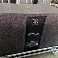 Système de sonorisation professionnel passif Line Array 9007A avec double caisson de basses de 21 pouces pour concerts en extérieur et scènes