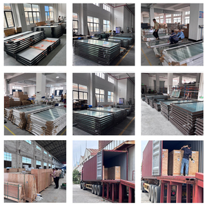 <span class=keywords><strong>Porte</strong></span> coulissante de bureau en verre avec cadre en aluminium et rail inférieur, <span class=keywords><strong>porte</strong></span> intérieure en verre automatique sur mesure - Product Image 5