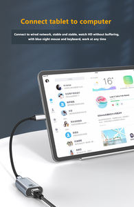 Adaptateur réseau USB Ethernet Gigabit RJ45 vers USB 3.0 Type-C Adaptateur réseau Ethernet LAN Compatible avec <span class=keywords><strong>MacBoo</strong></span> Pro, Pad ordinateur portable - Product Image 5