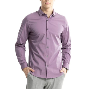 Chemise d'uniforme en coton pour homme, grande taille, manches longues, coupe professionnelle confortable pour l'hôtellerie - Product Image 1