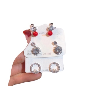 Aros con perlas cultivadas plata 925 Pendientes Joyería Venta al por mayor pendientes circular plata 925 por mayor de plata 925aretes - Product Image 4