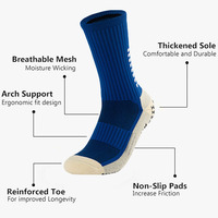 Chaussettes de sport antidérapantes de haute qualité pour hommes, idéales pour la course, le football et le trampoline – Nouvelle collection tendance