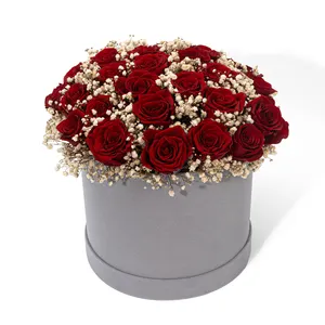 Roses éternelles de luxe en champagne véritable, conservées pendant un an, roses éternelles infinies, fleurs éternelles, roses immortelles - Product Image 1