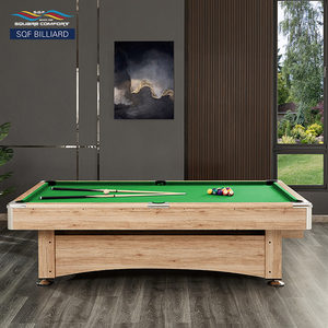 Bàn bida snooker trong nhà 7ft thiết kế mới bán chạy, kích thước tùy chỉnh, chất liệu MDF, đệm màu xanh lá cây, khung kim loại nhựa, bán buôn - Product Image 3