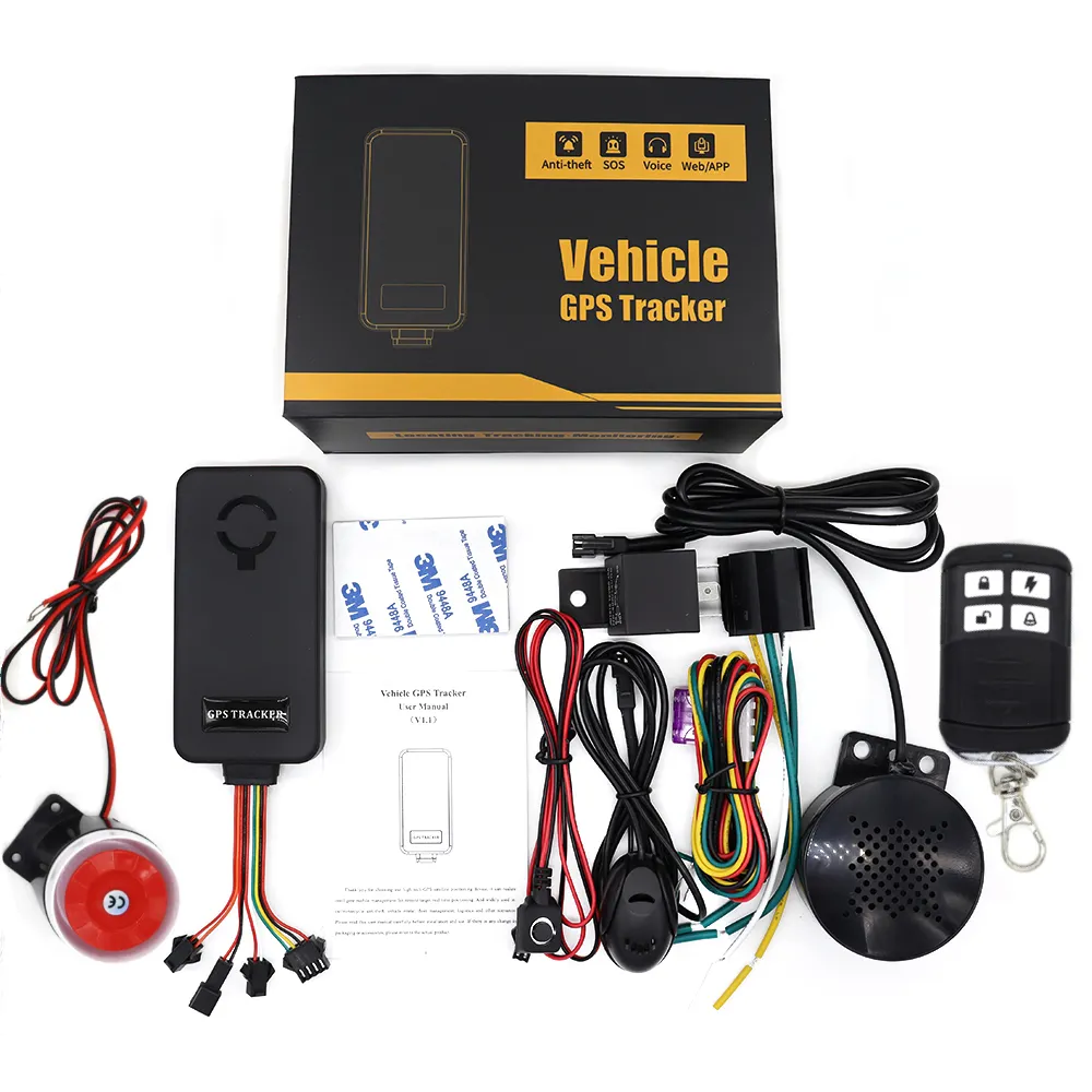 Remote controller with Horn Alarm Car Tracker Remote Oil Power Stop Engine Car Alarm GPS tracker Anti Theft Device