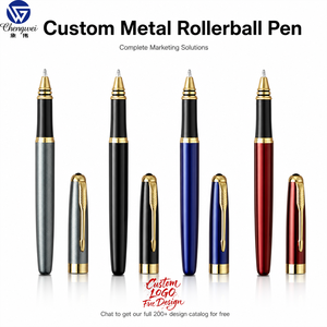 Bolígrafo Rollerball de Metal Personalizado, Regalo Empresarial, Bolígrafo con Logotipo OEM ODM, Bolígrafo de Firma para Oficina, 4 Colores Disponibles - Product Image 1