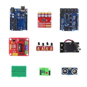 R3 4WD <b>Smart</b> Robot Car Kit With Encoder Speed <b>Control</b> Tracking Obstacle Avoidance Bluetooth <b>Remote</b> DIY Robotics Educational - Product Image 2