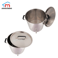 Équipement de brasserie de haute qualité en acier inoxydable 304 de 150L et 200L avec trou de raccordement du refroidisseur et bouilloire de brassage à airlock