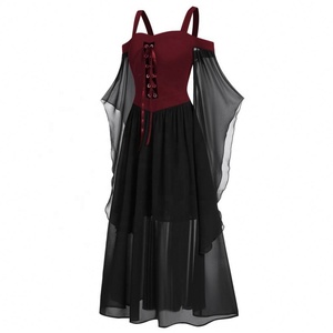 Robe <span class=keywords><strong>longue</strong></span> extensible à bretelles de sorcière d'Halloween, 5 couleurs, <span class=keywords><strong>taille</strong></span> 8, en stock - Product Image 6