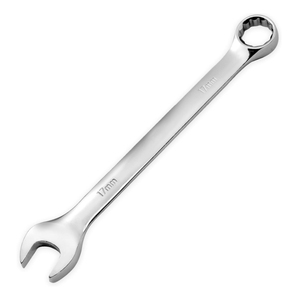 Clé combinée à double extrémité en acier au carbone 45, clé à molette, finition miroir mate polie, métrique, qualité industrielle OEM - Product Image 1