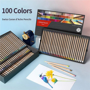 Ensemble de crayons de couleur de qualité supérieure CARAN D'ACHE Swiss Color pour étudiants et artistes, crayon spécial pour dessin à la main pour débutants - Product Image 3
