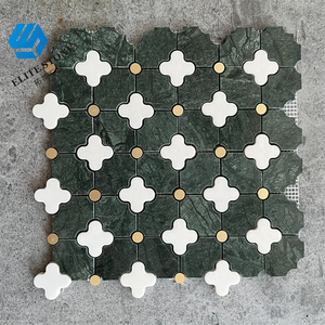 Tuile de mosaïque en marbre blanc de pierre naturelle de fleur d'art de bon <span class=keywords><strong>prix</strong></span> - Product Image 1