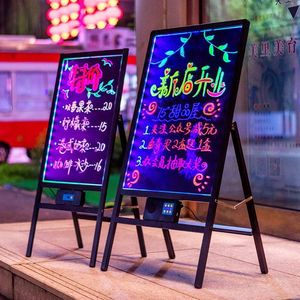 <span class=keywords><strong>Led</strong></span> Áp phích đứng chiếu sáng a-<span class=keywords><strong>frame</strong></span> hiển thị đứng xóa được menu Glass Board cho nhà hàng - Product Image 5