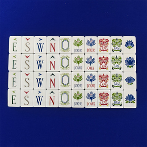 Nhà Máy Trực Tiếp Bền 4 Lớp Di Sản Acrylic Mỹ Mahjong Gạch Burl Gỗ Top Acrylic Mahjong Set - Product Image 1