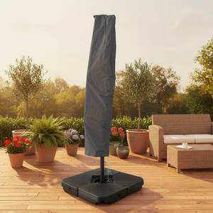 <span class=keywords><strong>Parasol</strong></span> suspendu moderne pliable et étanche <span class=keywords><strong>3M</strong></span> en acier, éclairé par énergie solaire, avec base et <span class=keywords><strong>housse</strong></span>, idéal pour parcs et hôtels en extérieur - Product Image 6