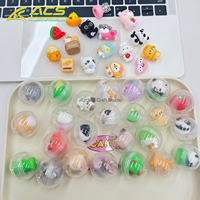 Mainan Kapsul Transparan ACS Aneka Figur Bola Plastik 32mm untuk Hadiah Mesin Dispenser CE Mesin Hiburan