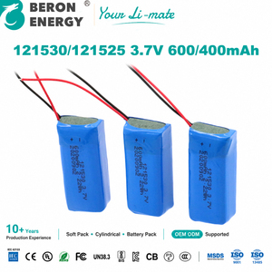 Batterie Li-ion 3,7 V 400 mAh 600 mAh, pochette de batterie Lipo pour instrument de beauté, stylo de traduction, personnalisation OEM, FDS - Product Image 1