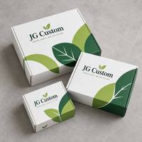 Boîte d'expédition en carton ondulé laminé mat personnalisée pour lampe de culture de plantes, emballage écologique pliable et vert