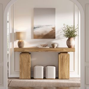 Tribesigns Table <span class=keywords><strong>console</strong></span> de 63 pouces de long, table d'entrée de ferme derrière le canapé, station d'entrée en bois - Product Image 2