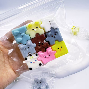 Rompecabezas de Animales de Dibujos Animados, Material TPR Suave, Sensación de Lodo, Rebote Lento, Juguete Antiestrés para Niños - Product Image 3