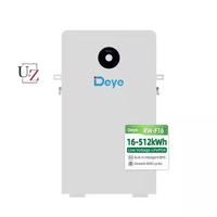 Solución de almacenamiento de energía solar doméstica híbrida Deye ESS Tecnología de batería LiFePO4 Capacidad de 16kWh IP65 para sistemas CAN