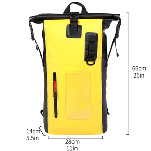 Rolling Top Ligero 20L 500D PVC Lona Camping Senderismo Pesca Zip Bolsa de comida seca Panga profesional 20l Mochila impermeable - Product Image 6