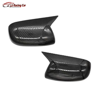Accessoires de voiture, coque de rétroviseur en ABS noir brillant imitation carbone, coque de rétroviseur, coque de rétroviseur pour Toyota Yaris L 2008-2011