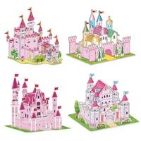 Kits de Construcción DIY, Rompecabezas 3D, Rompecabezas Educativo de Espuma Personalizado al por Mayor, Juguete de Construcción de Casas, Modelo de Regalo para Niños, Ensamblado a Mano