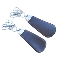 Porte-clés en métal de luxe avec chausse-pied et logo personnalisé Vente en gros de cadeaux personnalisés divers porte-clés en cuir