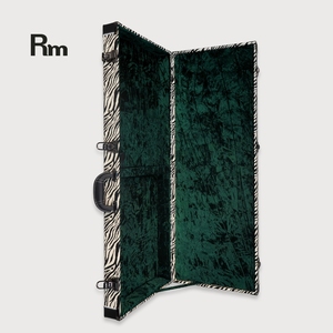 Custodia per chitarra elettrica rettangolare all'ingrosso OEM ODM custodia rigida di alta qualità per esterni in pelle schiaccia <span class=keywords><strong>fodera</strong></span> in velluto per basso elettrico - Product Image 2