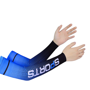 Manchons de bras unisexes anti-UV UPF50+ respirants en spandex/polyester, effet soie glacée, rafraîchissants, pour sports de plein air, antidérapants, en lot - Product Image 3