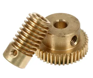 Tùy chỉnh CNC gia công thép không gỉ điều khiển chuyển động Worm trục điều kiện mới Worm Wheel với bánh thành phần cốt lõi